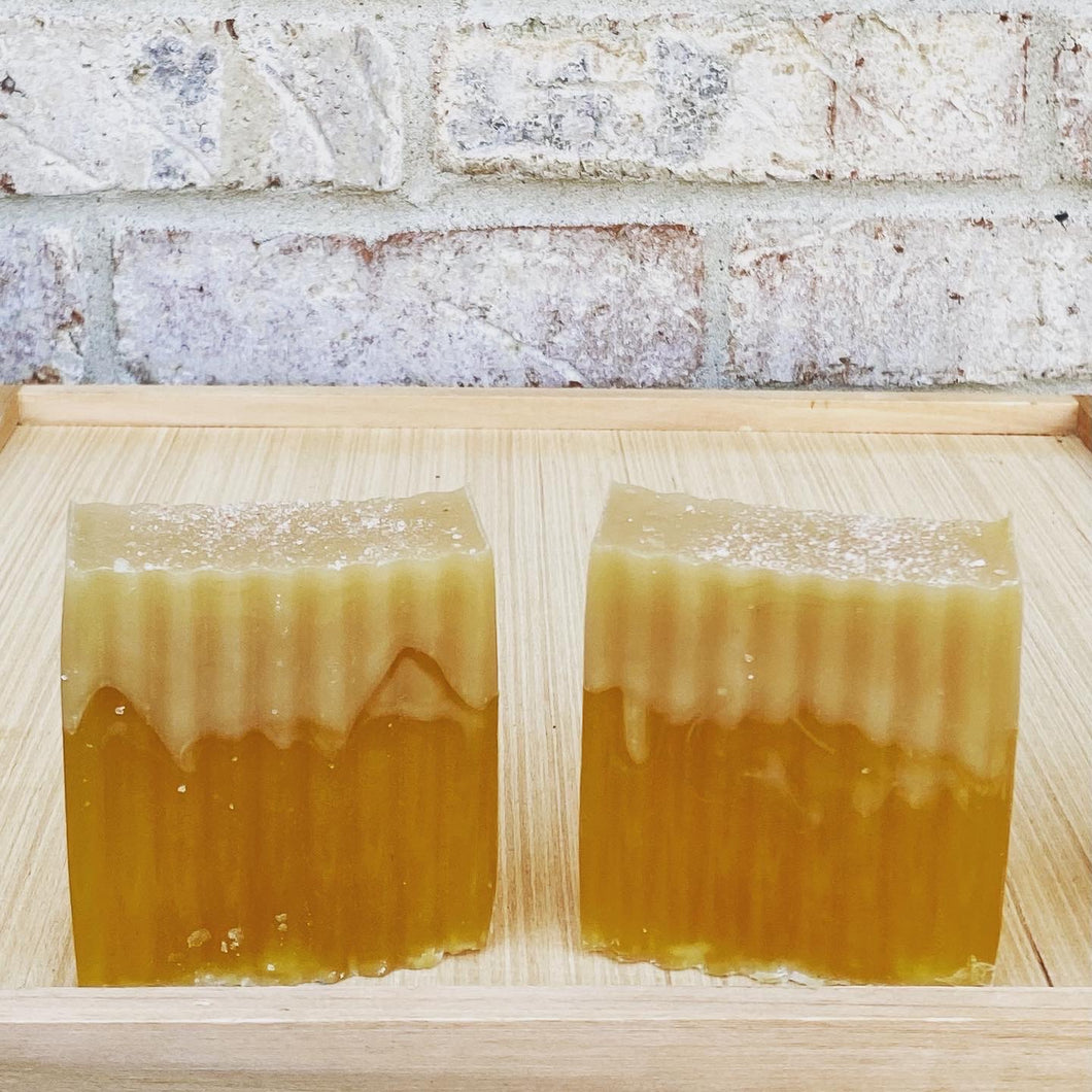 Lemon scrub bar soap